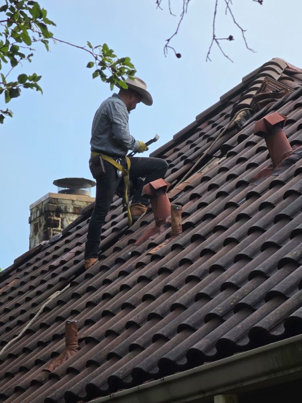Steep Tile Roof? No Problem.
