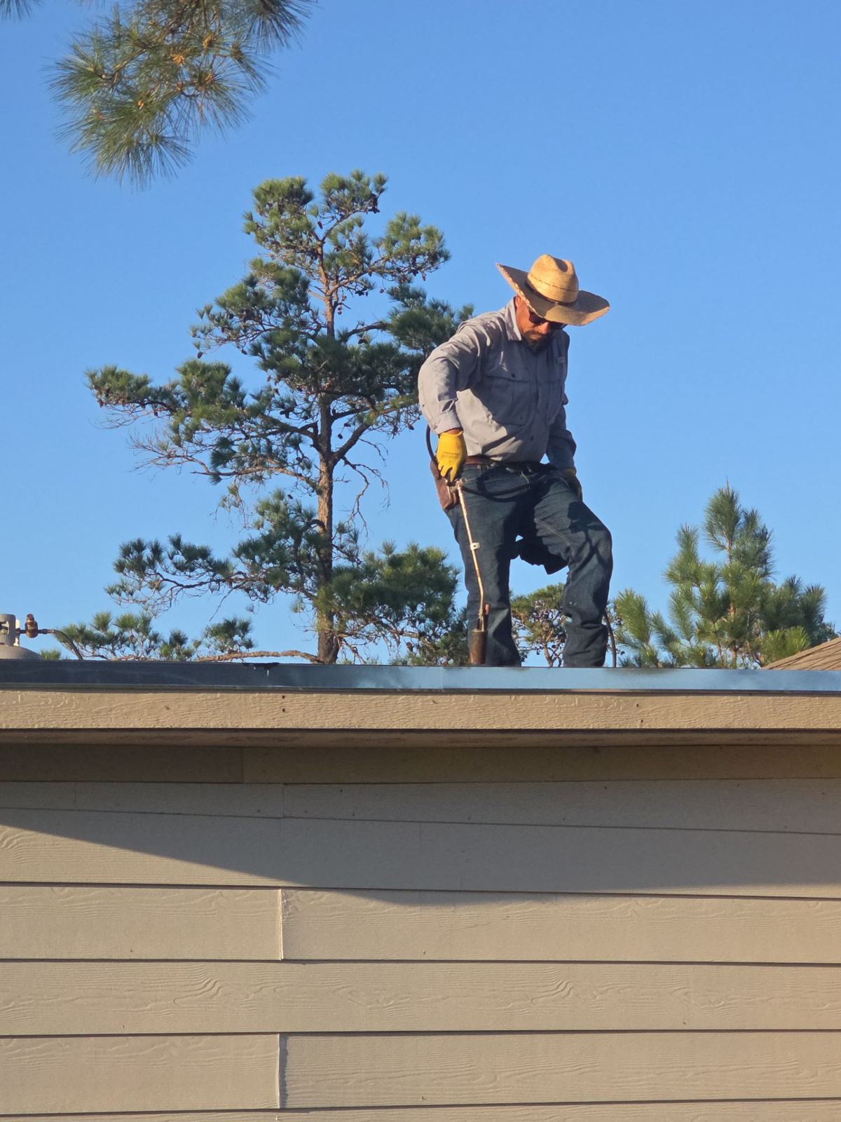 Flat Roof Repair by Austin Area Roofers · photo curated by Dennis White from a recent CompanyCam project