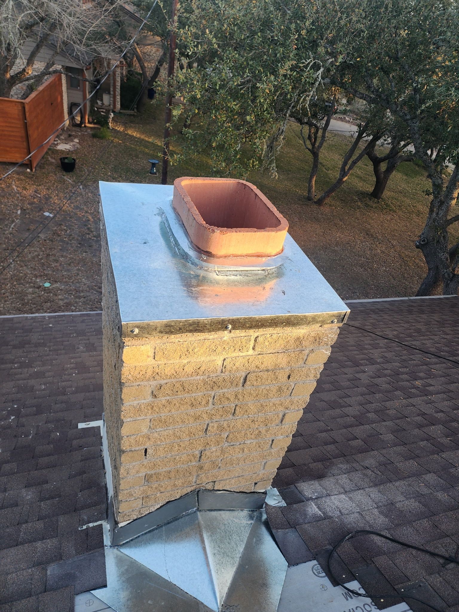 Chimney Crown + Flashing Overview